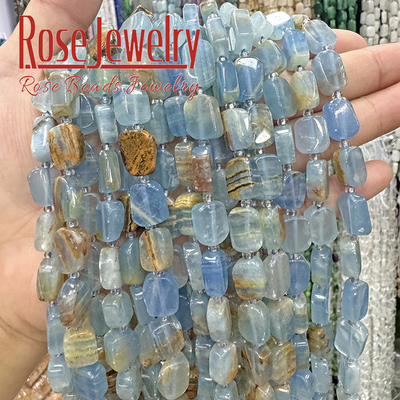 天然方解石方块切面旦形散珠 饰品配件DIY手工串珠手链间隔珠