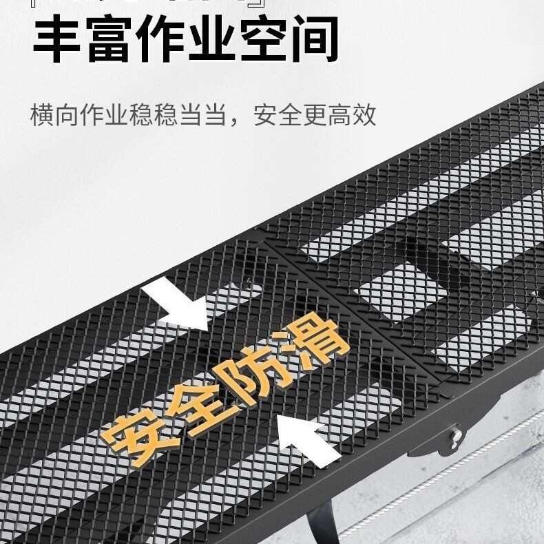折叠马凳加厚特厚加固脚手架室内刮腻子装修梯子黑金刚升降加高