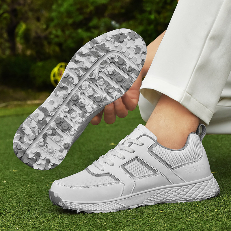 情侣鞋高尔夫球鞋男女士防滑耐磨透气舒适真皮跨境出口时尚百搭