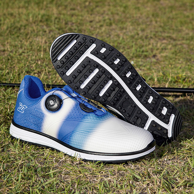 高尔夫球鞋扣式鞋带男新款情侣鞋防水防滑户外训练鞋运动休闲跨境