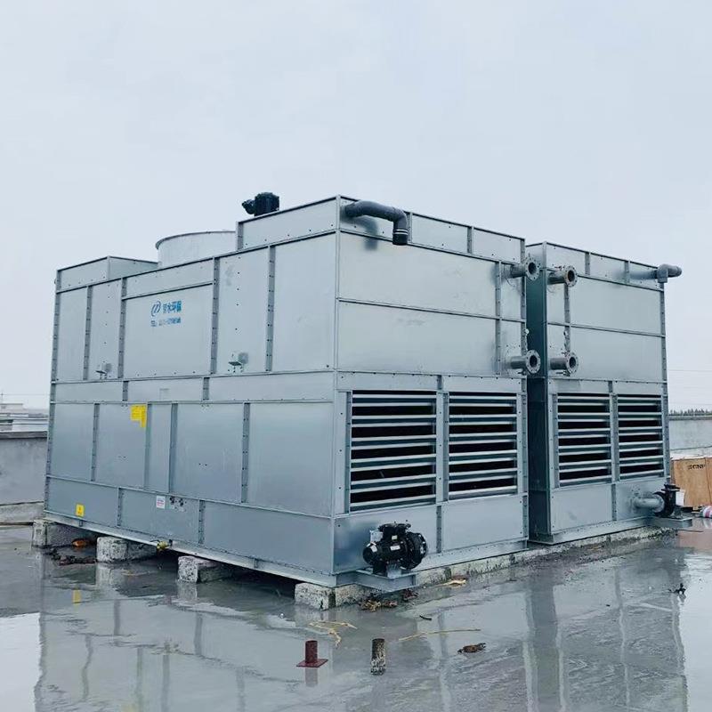 不锈凉钢方塔形横闭式ZSBF冷却塔全封闭工业水塔冷流却水制冷