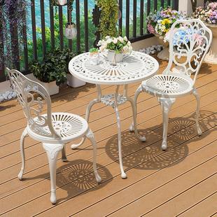 户外桌椅阳小桌室椅铸2456-1铝闲桌椅休庭院桌椅花园露天外茶几台