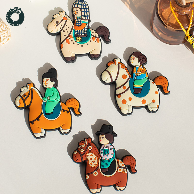 新疆文创唐小驹软胶冰箱贴