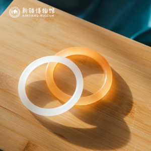 新疆博物馆金丝玉手镯叮当镯生日礼物送女生妈妈闺蜜创意礼品镯子