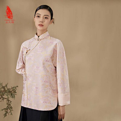 上久楷桑蚕丝2024宋锦外套