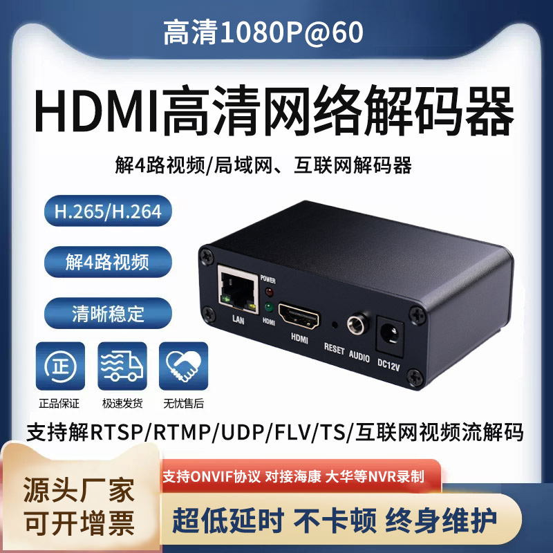 4KUSB播放器分屏解码器onvif