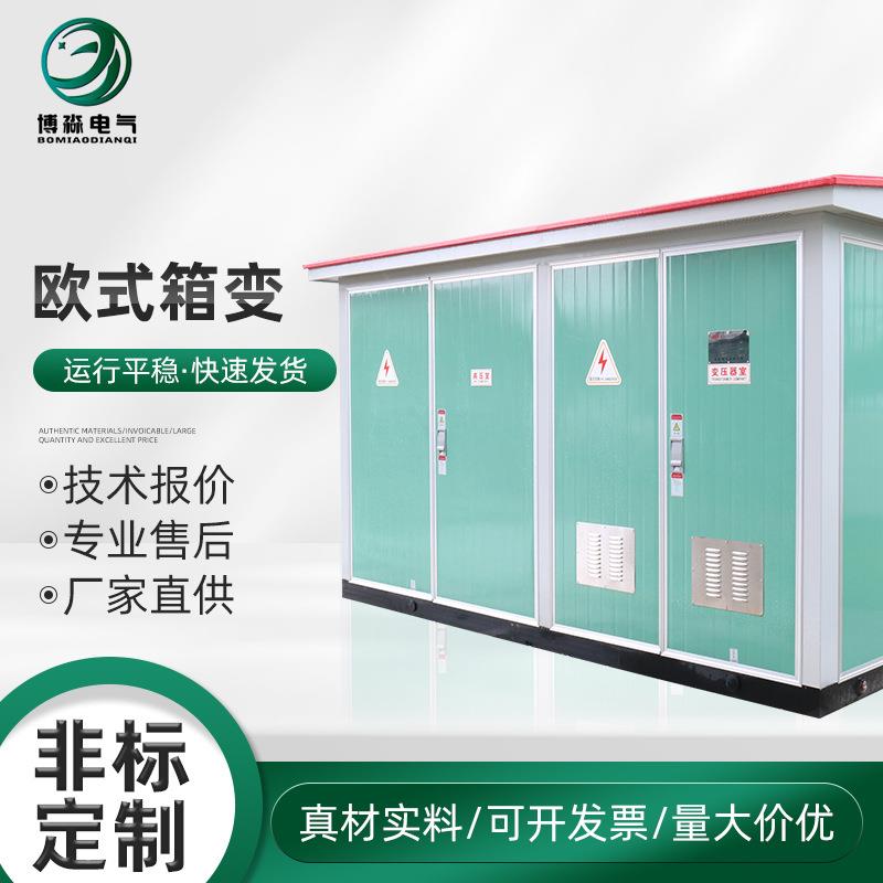 欧式箱变预装式箱式变电站路灯开关柜箱变电力工程