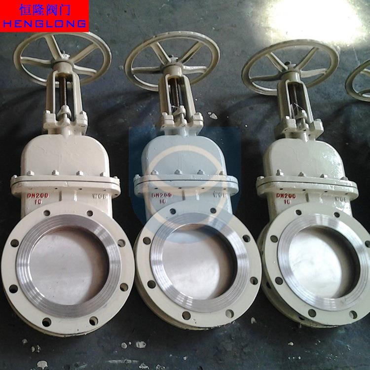 厂家直销DMZ73X带盖刀阀手动带盖刀闸阀污水手动暗板刀型闸阀