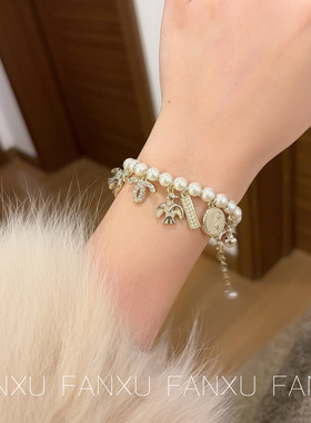 FANXU C家法式小燕子手链高级感设计古币手链手饰