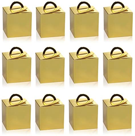 naler 12 pieces candy boxes gold gift boxes favor boxes for