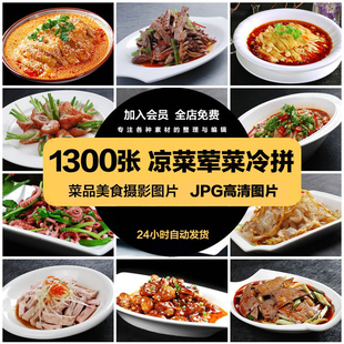高清冷菜凉菜荤菜图片冷拼美食菜品菜谱广告海报ps设计打印素材