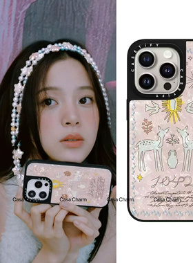 CASE联名欧阳娜娜艺术手机壳MagSafe磁吸镜面防摔保护套适用iphone17ProMax苹果16/15/14/13/12/11明星同款