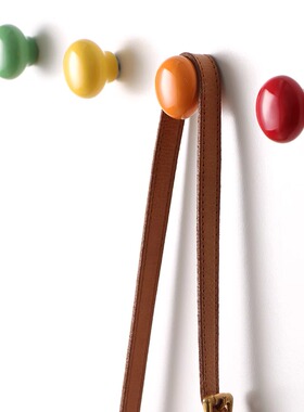 彩色爱心强力承重挂钩入户门后免打孔无痕挂衣钩壁挂收纳粘钩装饰