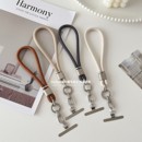 高档可调节金属卡扣手机挂绳7mm手腕旅游防盗绳相机包包钥匙挂件旋转垫片新款 简约手绳链腕带重工结实男女壳