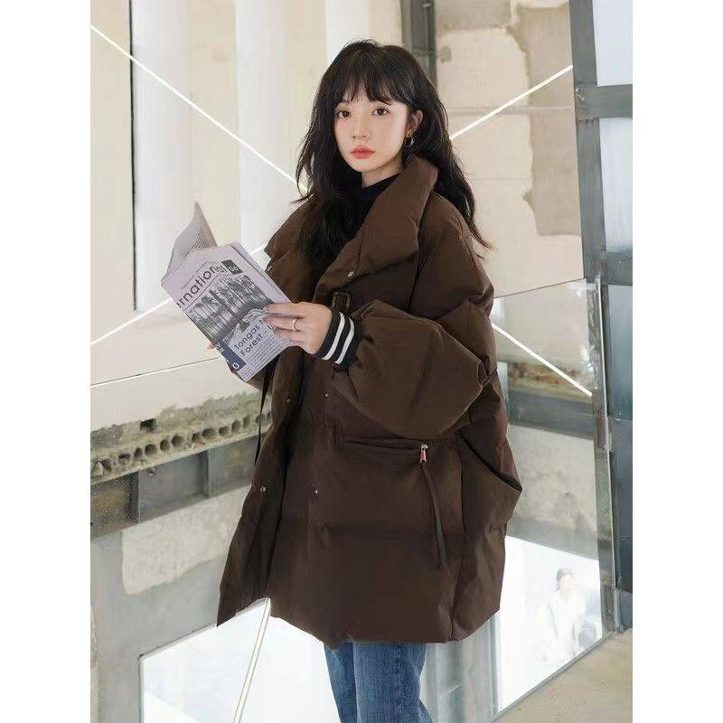 棉服女潮ins冬季2023新款洋气小棉袄小众设计感可盐studio面包服