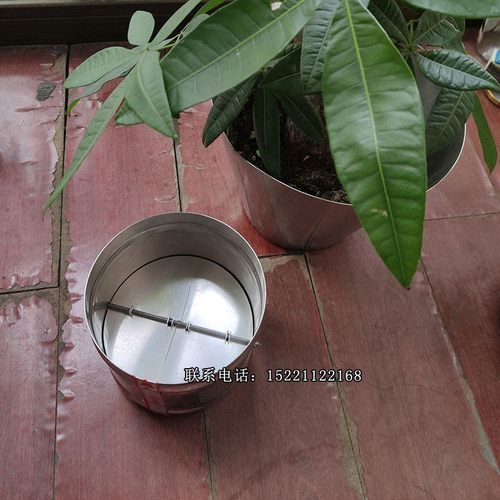 镀锌烟道止回阀不锈钢管道防倒风圆形单向阀逆阀油烟机手动160mm