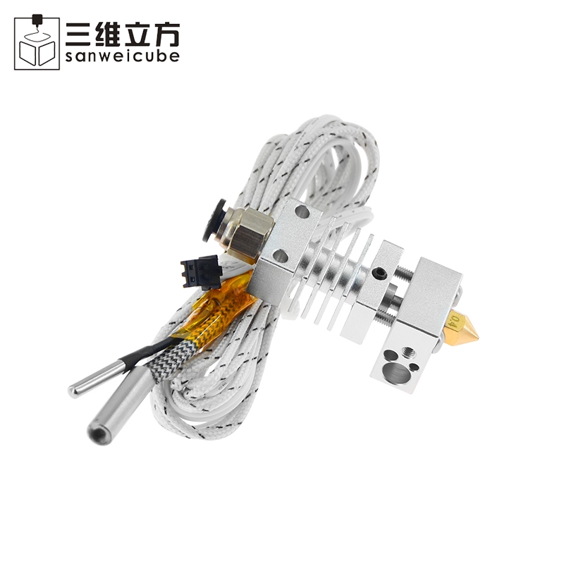 3D打印机配件CR10远程喷头CR10挤出机加热打印头1.75/3.0mm挤料头