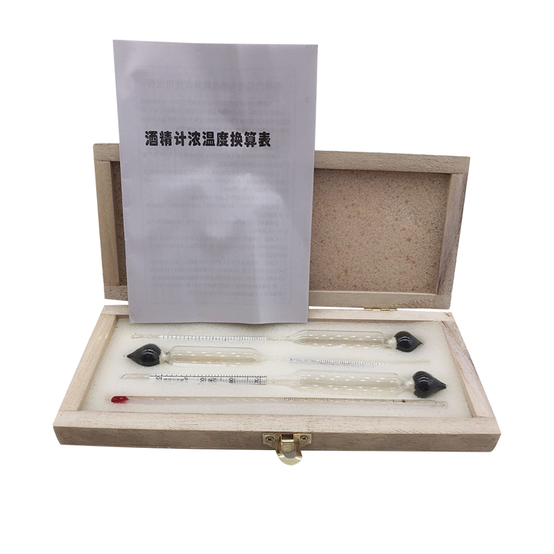 酒精计测试仪三支组盒装酒度计测量白酒量度仪甲醇检测Y0-100度