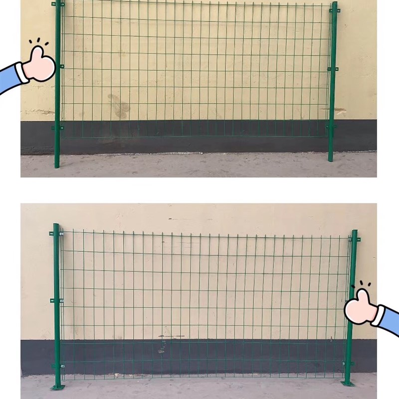 济南高速公路护栏网双边丝护栏网园林铁丝养殖围栏河道隔离防护网