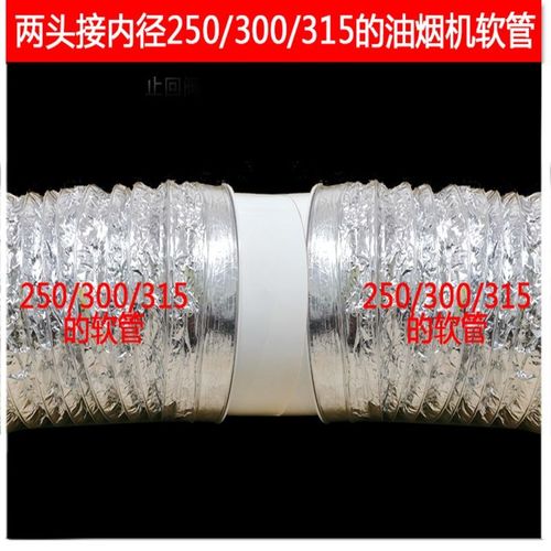 200/250/300/315pvc止回阀烟道商用新风饭店餐厅油烟机管道止逆阀