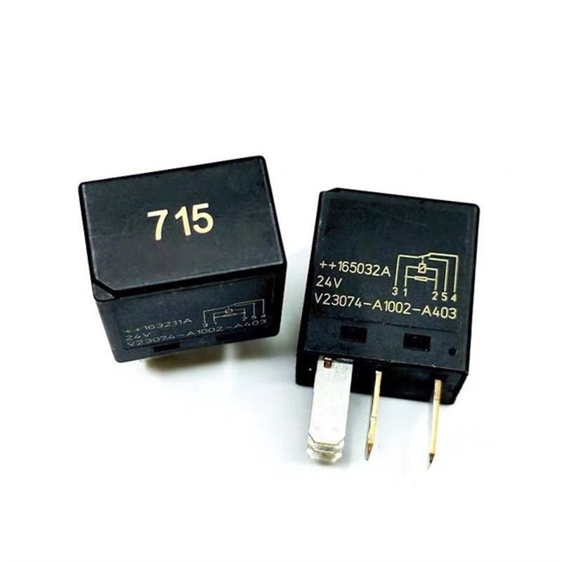 进口电装156700-2190日立三一小松挖机空调启动油泵继电器24V5脚