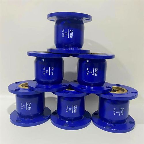 法兰消声止回阀碳钢材质 铸钢单向阀 球墨铸铁管道专用 DN100 125