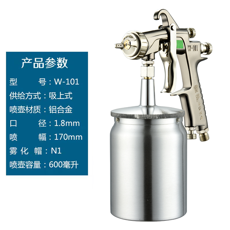 日本原装W-101喷枪油漆喷抢 喷漆工具W-71家俱汽车面漆气动喷漆枪