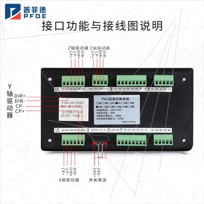数控系统PAC4G多轴控制器G代码折弯机切割机车床磨床单轴两轴三轴