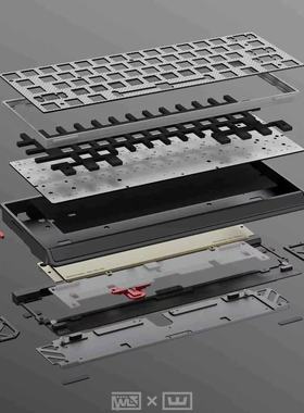 Owlab OW60 CNC铝合金外壳  兼容WOOTING60HE+