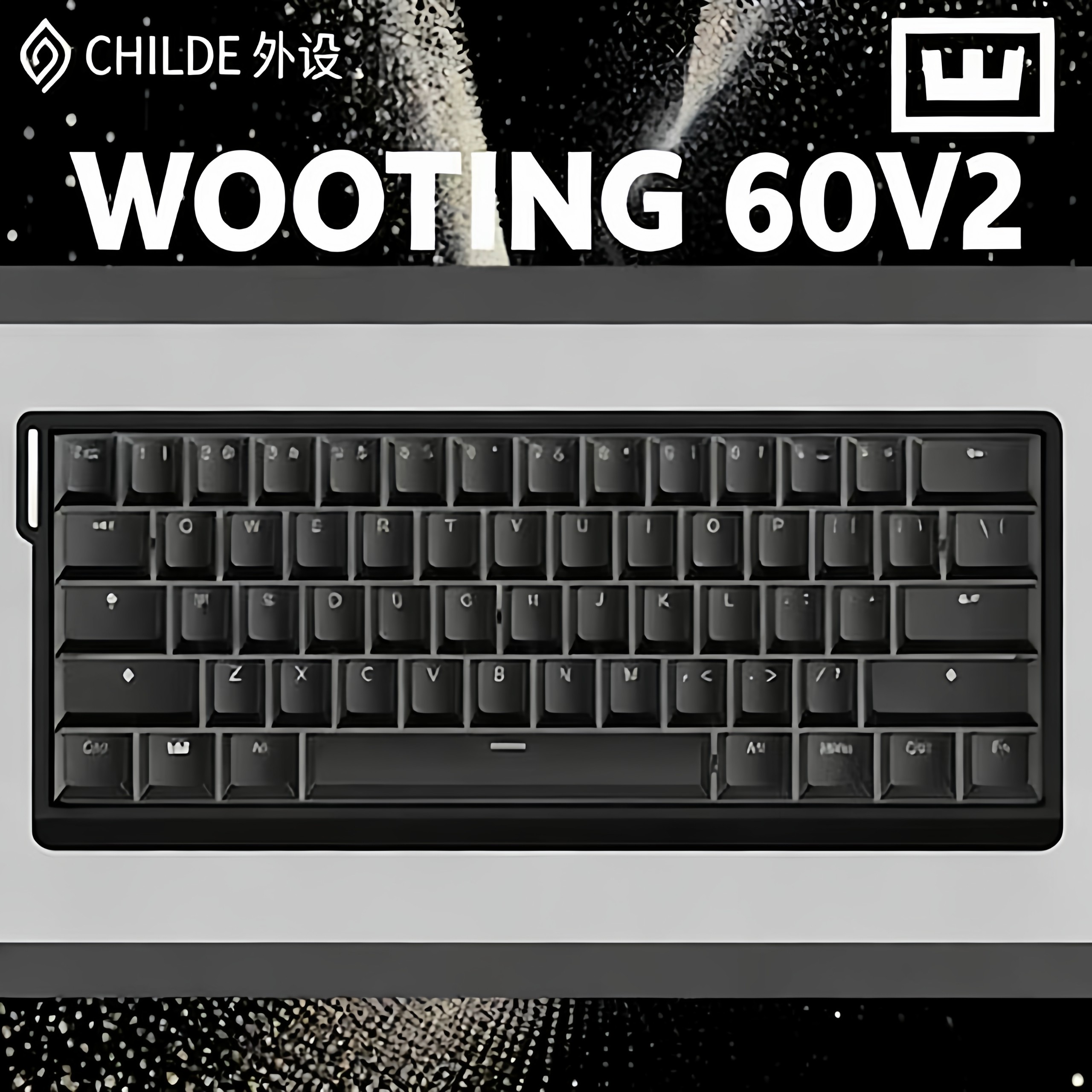 wooting 60he V2 电竞磁轴机械键盘瓦罗兰特 镂空铝壳定制模组