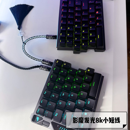 winshop 真8k回报率单晶铜小短线 影魔适配小短线 发光数据线 双c