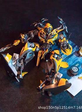 现货Comicave变形金刚大黄蜂双头雕CS/合金可动模型手办玩