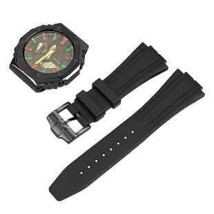 适配卡西欧AP农家橡树配件ga2100改装钢壳GA2110改表壳手表带套装