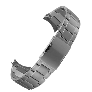 适配浪琴先行者祖鲁系列L3.812/L3.802钢带弧口精钢手表带男表链