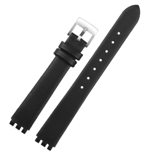 适配斯沃琪Swatch女真皮手表带小号绢丝表带牛皮表链钢带12mm配件