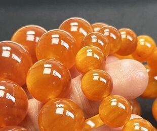 天然血龙木手串单圈琥珀木北沉香松树明子满油全透松香20手串男士