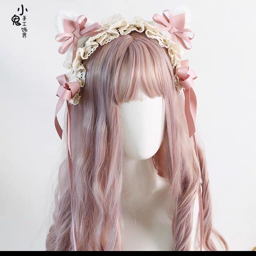 生成色lolita猫耳发带蝴
