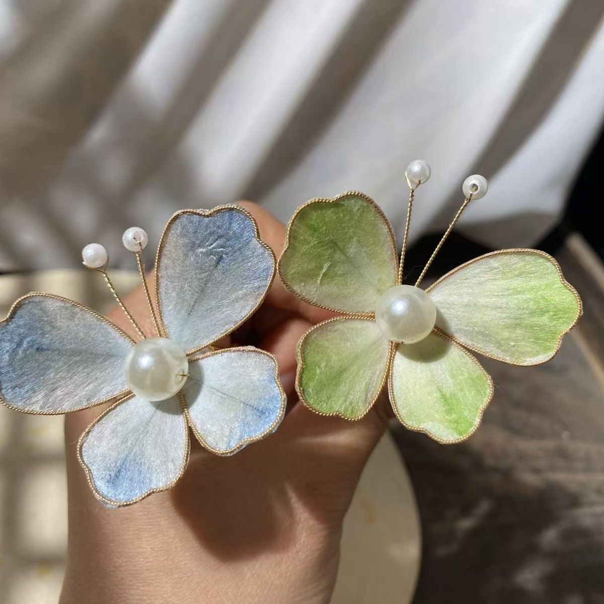 原创非遗绒花蝴蝶618小u