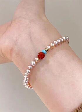 轻奢珍珠ins手链女夏小众