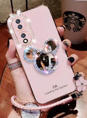 适用于 华为荣耀70pro手机壳新款honor70por保护套手绳SDY一AN00全包硅胶HPB软壳防摔ANOO外壳潮牌荣耀70女潮