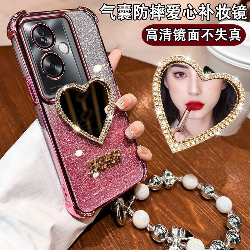 OPPOA2手机壳PJB110防摔镶钻OPPO保护A2硅胶套5G镜头全包opa2外壳oppa带镜子opooa女opopa25g新款oppopjb高级