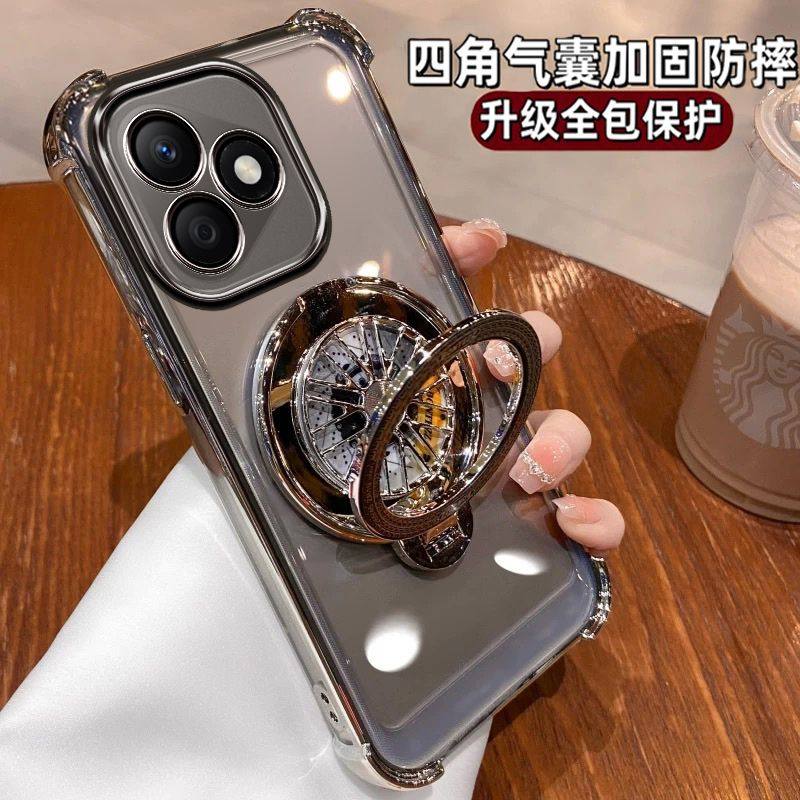 适用真我gt7手机壳realme GT7保护套气囊防摔RMX5010自带镜头膜5090硅胶全包透明男女realme陀螺带支架oppogt