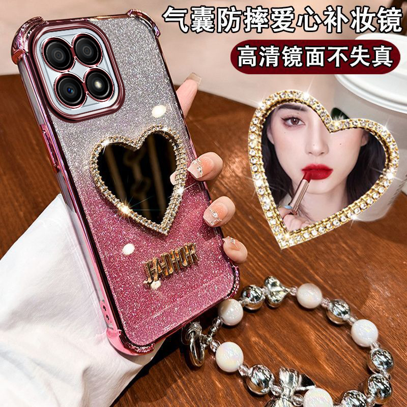 荣耀X30i手机壳带镜子