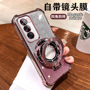 OPPOreno12手机壳oppoPJV110新款保护套oppo网红PJV110外壳女opporone全包镜头0pp0ren012外壳opo带支架rone