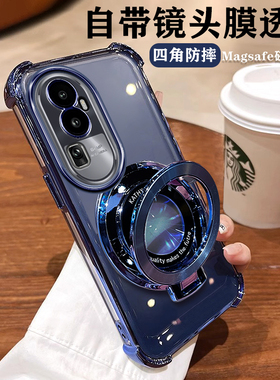 opporeno10手机壳reno10pro新款保护套PHW110硅胶5G全包防摔opopreno软壳por男女reon透明ooporeno十带支架5g