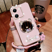 vivoy100i长续航版 手机壳V2312BA新款 保护套y100i硅胶镜子5G全包V2279A软壳镶钻voviy可爱vovy女viv0丫超薄5g