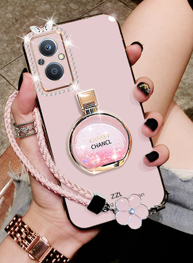 oppoA96手机壳新款A96保护套PFUM10硅胶手绳opooa全包opa防摔opopa全包oppa女opp0pp0ppoA薄oopo镶钻965G大气