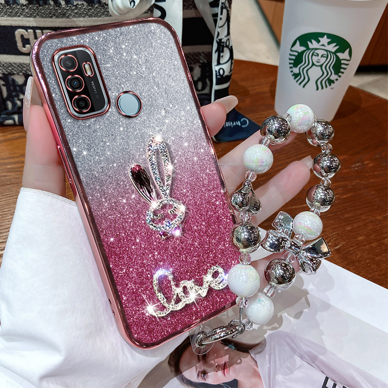 oppoA32硅胶镶钻防摔新款