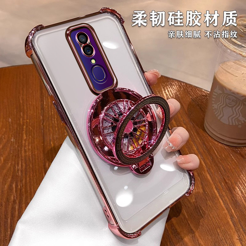 适用oppoA9手机壳oppo A9x保护A9硅胶套PCAM10全包镜头膜opa软壳opooa男女oppa带镜子opopa0pp0支架oopoa新款