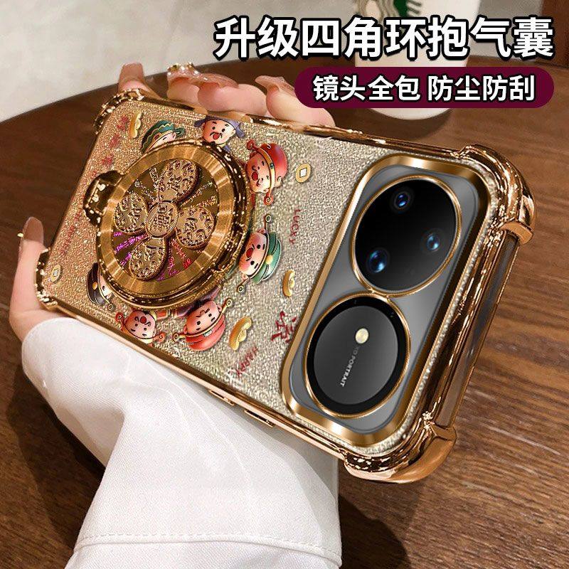 适用于华为Nova15Ultra手机壳SLY一AL00四角气囊防摔nove15ultr圆圈财神支架note15u.硅胶透明novo简约男女款